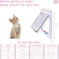 thumbnail image 6 of Gogcaro Small Weatherproof Guillotine Pet Door for Interior Exterior Doors, 1 Pack, 6 of 6