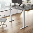 thumbnail image 2 of Pemberly Row 60W x 30D Adjustable Desk in Platinum Gray - Engineered Wood, 2 of 7