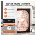 thumbnail image 3 of Portable Sauna Tent Full Size, 1000W Home Spa Kit, Personal Sauna for Detox, Temperature Control, Floor Mat Included, Relaxation & Muscle Relief, 3 of 7