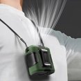 thumbnail image 1 of Ventilador de cintura portátil de 100 velocidades con ventilador personal recargable USB ligero (verde), 1 of 9