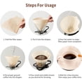 thumbnail image 4 of Cone Coffee Filters #2, 200 Count Unbleached Size 02 Coffee Filter, Disposable Natural Paper Filters 2-4 Cup, 02 Cone Filters for Pour Over and Drip Coffee Maker, 4 of 4