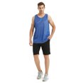 thumbnail image 3 of TopTie Men's Tank Top, Reversible Mesh Tank, Basketball Jerseys, Lacrosse Jersey-black/red-YS, 3 of 8