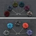 thumbnail image 3 of Opolski 1PC Men’s Suit Tuxedo Flower Lapel Stick Pin Brooch Wedding Party Prom Accessory, 3 of 8