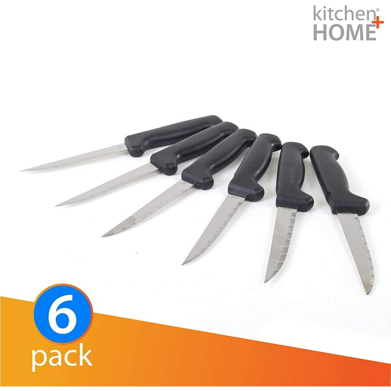 6 Piece Steak Knives Knife Set Kitchen Utensil Home Slice Cutlery Serrated  Black, 1 - Fry's Food Stores