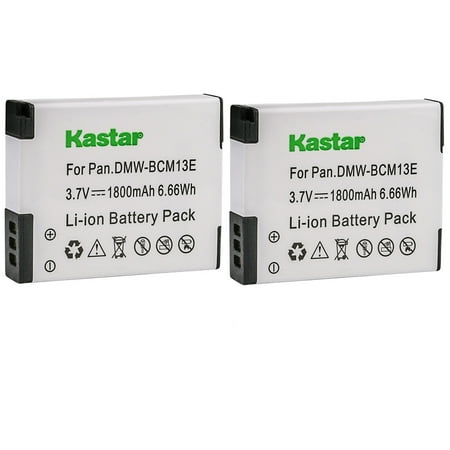 Kastar 2-Pack DMW-BCM13 Battery Replacement for Panasonic Lumix DMC-TZ70 Lumix DMC-ZS27 Lumix DMC-ZS30 DMC-ZS30K DMC-ZS30R DMC-ZS30S DMC-ZS30W Lumix DMC-ZS35 DMC-ZS35K DMC-ZS35W Camera