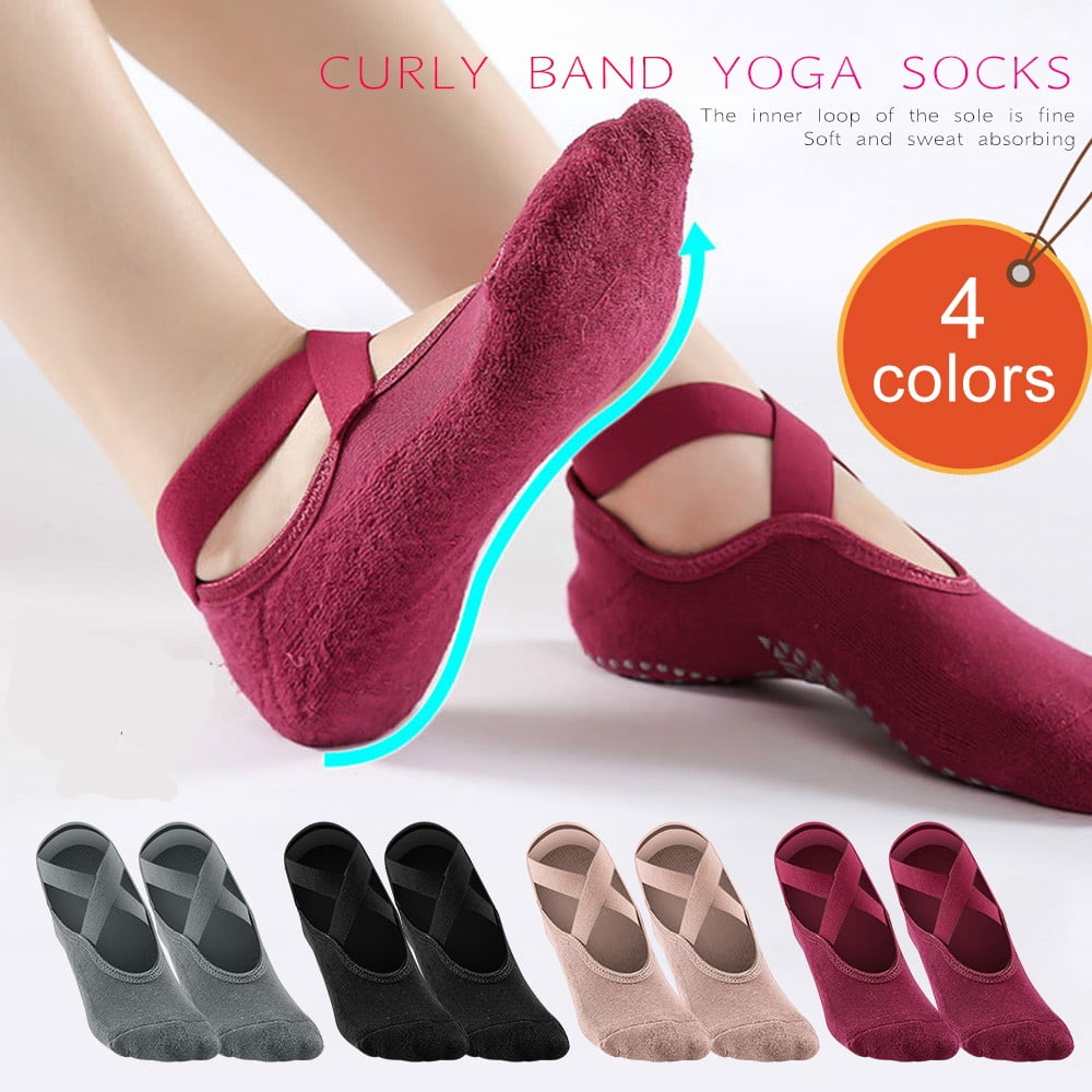 1 Pair Non Slip Yoga Socks for Women,AntiSkid Socks for Pilates, Barre