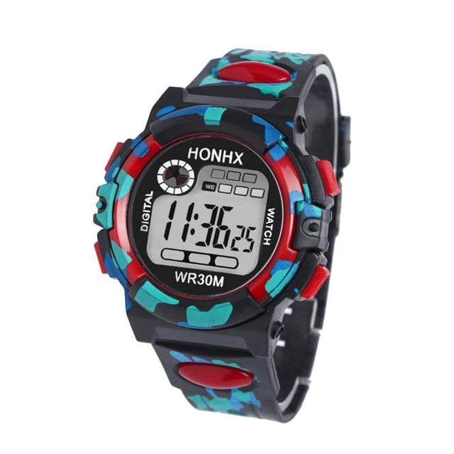 Kids Sports Electronic Watch for Kids Multifunctional Teacher with Silicone Band and Interactive Features