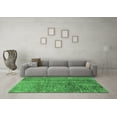 thumbnail image 3 of Ahgly Company Indoor Round Oriental Emerald Green Industrial Area Rugs, 3' Round, 3 of 4