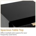 thumbnail image 2 of Tcbosik 27.56"H Fluted Nightstand with 2 Drawers & Storage Shelf, Modern Mid Century Bedside End Table for Bedroom, Living Room, Black, 2 of 10