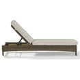thumbnail image 3 of Pemberly Row Wicker Patio Chaise Lounge in Brown and Sand, 3 of 10
