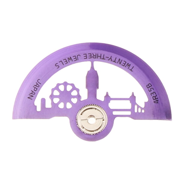 Piezas de reparación de rotores de movimiento de reloj para hombres y mujeres, mantenimiento de relojes automáticos. Púrpura