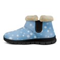 thumbnail image 2 of Psesaysky Blue Snow Boots with Snowflakes for Students Women Wide Toe Comfortable Plush Winter Boots Soft and Warm Flannel Lining, 2 of 7