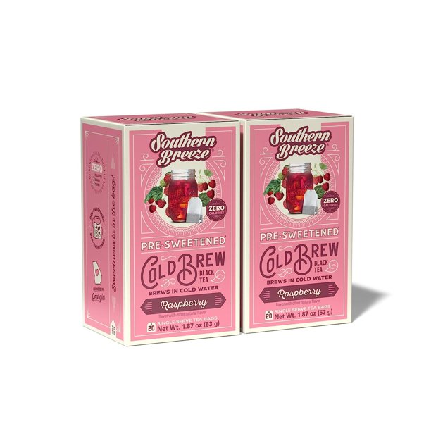 Bilot Cold Brew Sweet Tea Raspberry Iced Tea with Black Tea and Zero