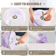 BZSMCE Table Lamp Creative Lavender Floral Elegance Pattern Simple Pattern Night Light