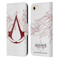 thumbnail image 1 of Head Case Designs Officially Licensed Assassin's Creed Logo Geometric Leather Book Wallet Case Cover Compatible with Apple iPhone 7 / 8 / iPhone SE 2020, 1 of 6