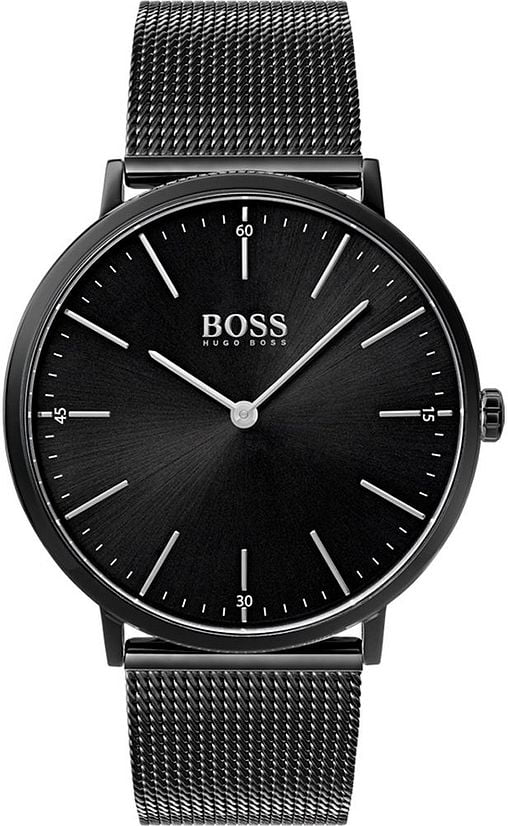 hugo boss black metal strap watch