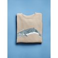 thumbnail image 3 of Cetacea Sei Whale Sweatshirt Women -June Erica Vess Designs, Female XX-Large, 3 of 4