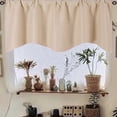 thumbnail image 6 of Ctnporpo Door Curtain Kitchen Shading Window Curtain Solid Color Pocket Fan Shaped Curtain Short Curtain 52 X 18 Inches Blackout Curtain Sheer Curtain, 6 of 9