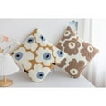 thumbnail image 2 of facefd Throw Pillow Cover Kit Printed Rug Punch Needle Material Punch Set Brown Flower, 2 of 9