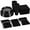 Black, variant on Exquisite 350 Piece Easter Plastic Disposable Party Plates & Dinnerware Combo Set