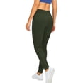 thumbnail image 3 of Leggings for Women Elastic High Waist Drawstring Workout Hiking Gym Yoga Pants Fitted Joggers with Pockets, 3 of 6