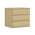 thumbnail image 6 of Molly Modern Nightstand with 3 Drawers in Natural Oak, 6 of 10