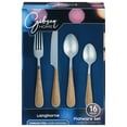 thumbnail image 2 of Gibson Home 16 Piece Langhorne Stainless Steel Flatware Set in Brown  Silver, 2 of 2