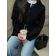 thumbnail image 3 of Cárdigan de punto informal para mujer, chaqueta ajustada de manga larga con cuello redondo y bolsillos, 2024, 3 of 5