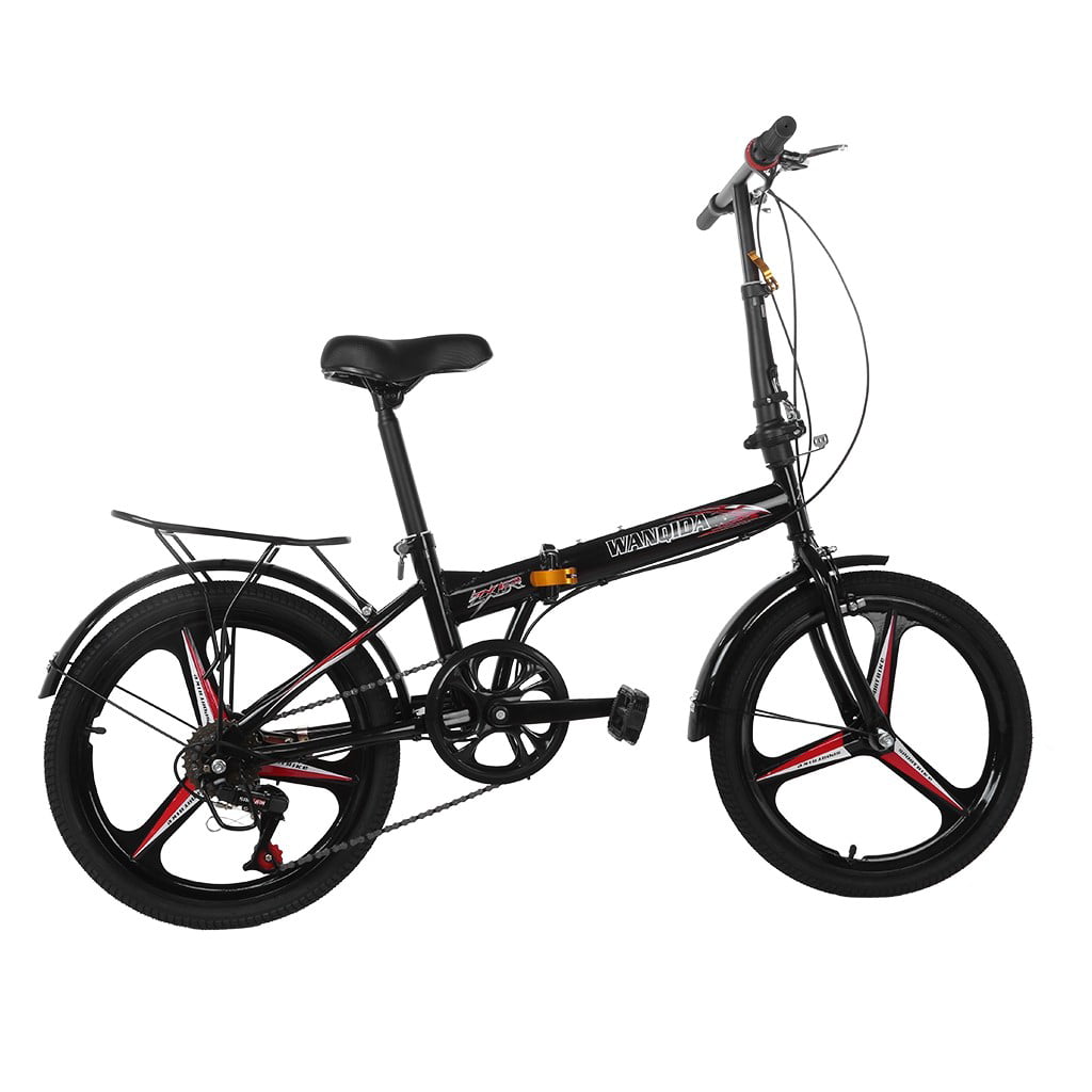 20in 7Speed ​​City Folding Mini Compact Bike Bicycle Urban Commuter Leisure Bike 