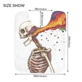 thumbnail image 5 of Yayeee Bath Rugs for Bathroom Floor Set of 2 Non Slip Fluffy Soft Absorbent Mat, Colorful Skeleton, 5 of 7