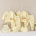 thumbnail image 2 of Linfrsh Preemie Girl Clothes Baby Boy Clothing Set, Cotton, Newborn Essentials Must Haves(Yellow,0-3 Months), 2 of 4
