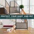 thumbnail image 3 of CUITING Baby Mesh Pets Fence Guard Magic Gate Doors for Dog Cat Stairs Portable Safety 1 Pack, 3 of 8