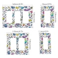 thumbnail image 2 of Yayeee Rocker Switch Wall Plate 2-Gang 4.7"x4.6" Home Decorative Outlet Cover, Blue Doodle Pattern, 2 of 6