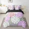 thumbnail image 2 of Erosebridal Vintage Mandala Bedding Sets Twin Size, Purple Flower Comforter Sets with Sheets, Boho Style Decor, Reversible 7 Pieces, 2 of 5