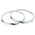 thumbnail image 3 of 1 Pair Snare Drum Hoop Ring Rim for Percussion Hoop Drum Hoop Instrument Instrument 12 Inch 6 Hole, 3 of 9