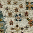thumbnail image 5 of Oriental Weavers Andorra Area Rug - 2449B - 10' x 13'2" - in Ivory/ Gold - Vintage Bohemian Style, Stain Resistant, Family and Pet Friendly , Family, Dining, Living Room Rug, 5 of 5