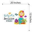 thumbnail image 4 of Salty Air Mermaid Vibes Seahorse Statfish Princess Fish Starfish Creatures Queen Sweet Dreams Bedtime Unicorn Lovely Dear Dream Holiday Decorating Bedroom Wall Decal Sticker - Size: 20 In X 12 In, 4 of 5