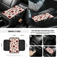 thumbnail image 7 of Yuyamidu Ladybug Car Seat Cover Set 14 PCS Heart Steering Wheel Cover Seat Belt Covers Trash Can Rear View Mirror Cover Armrest Pad Cup Coasters Cross Handbrake Cover Set, 7 of 7