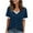 AB-Navy, variant on Summer Savings! JURANMO Womens Short Sleeve T-Shirts Summer Casual Soft Tunic Tops Cotton Basic V Neck Tees Fashion Outfits Beige XL