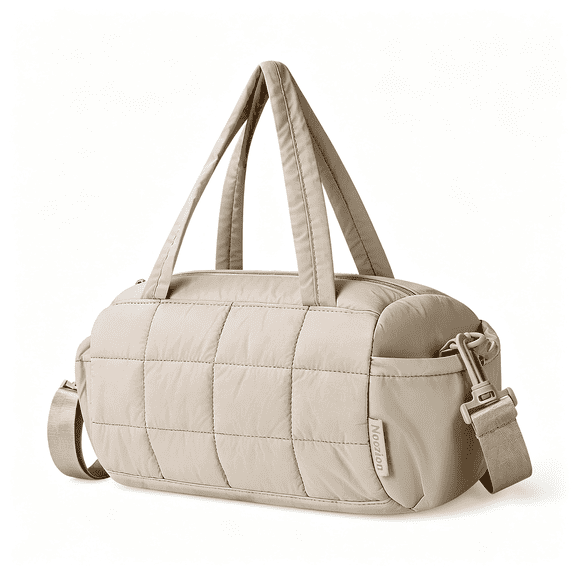 GASTROPOD 12In Mini Gym Bag for Women,Lightweight Quilted Crossbody Duffle Bag with Wet Pocket,Dual Side Pockets,Adjustable Strap,Small Workout Bag for Yoga,Pilates,Swimming&Daily Use