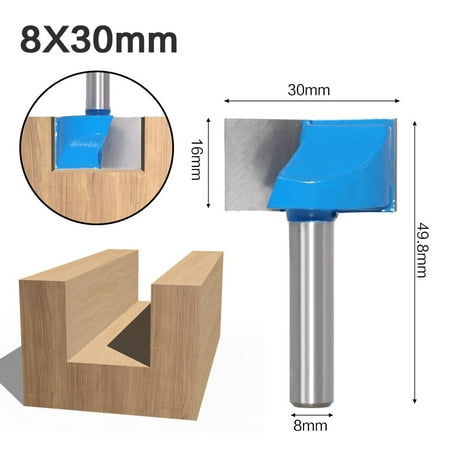 

8x30mm Cleaning Bottom Router Bits Woodworking Wood Router Milling Cutter