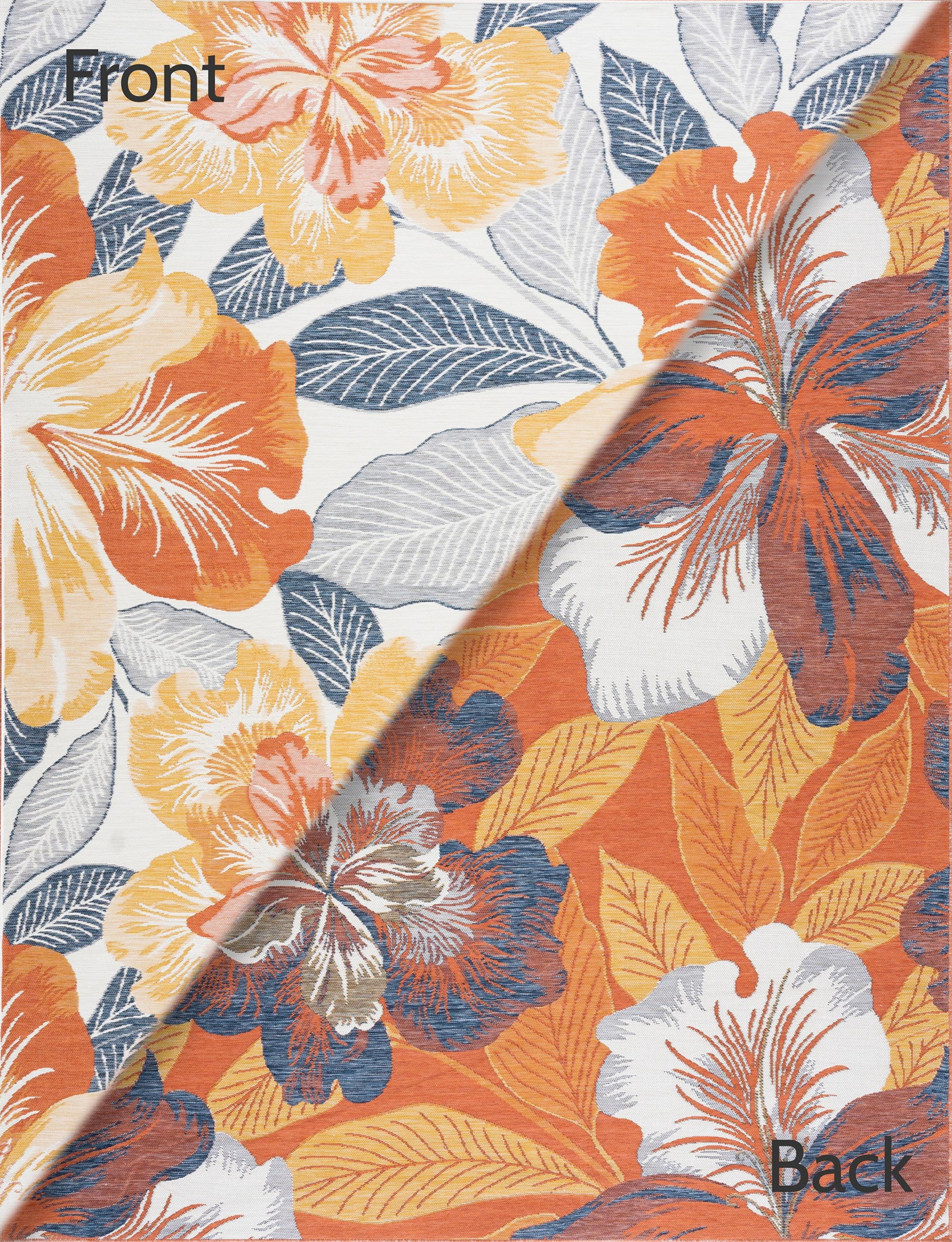 2x3 Water Resistant, Small Indoor Outdoor Rugs for Patios, Front Door Entry, Entryway, Deck, Porch, Balcony | Outside Area Rug for Patio | Multi-Color, Floral | Size: 2' x 3'