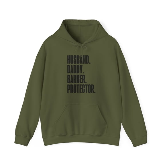 Barber Dad Fathers Day Birthday Ideas Hoodie Gifts Hooded Sweatshirt