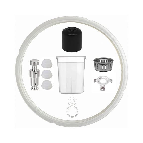 Heat Resistant Pressure Cooker Accessories Includes Steam Release Handle Sealing rings Float valves for 5/6L Part