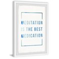 thumbnail image 2 of Marmont Hill Meditation Is The Best Medication Framed Wall Art, 12.00" x 1.50", 2 of 6