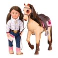 thumbnail image 3 of Horse Our Generation Morgan, plegable, 20 cm, con accesorios, 3 of 8