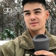 thumbnail image 4 of GoSili Reusable Silicone Tumbler with lid - 100% European-Grade Platinum Silicone, Stainless-Steel Ring, Eco-Friendly, Stain-Resistant, Dishwasher and Microwave Safe - 16oz, Dark Grey Calacatta, 4 of 6