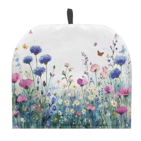 HELLHERO Wildflower Meadow Teapot Dust Cover Keep Warm Easy to Clean Portable for Friend