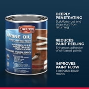 OWATROL Marine Oil Metal Rust Inhibitor & Paint Conditioner 34 Oz - Deep Penetrating Rust Inhibitor for Boats, Improves Paint Flow, Prevents Peeling, Safe on Hulls, Tanks, and Metal Surfaces