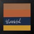 thumbnail image 2 of Louise, Gigi 12x12 Black Modern Framed Museum Art Print Titled - Thankful Stripes, 2 of 5
